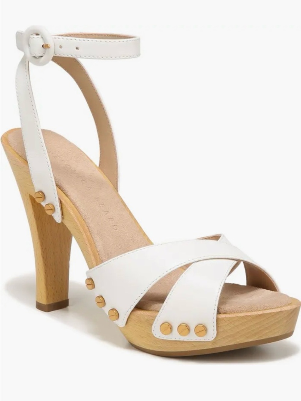 *NEW* Never Worn!!! Veronica Beard Lamont Clog in Coconut White Platform Sandal